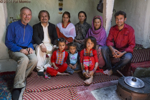Portrait of Nawab and Irman Khan's family in Passu, Hunza Valley, Pakistan